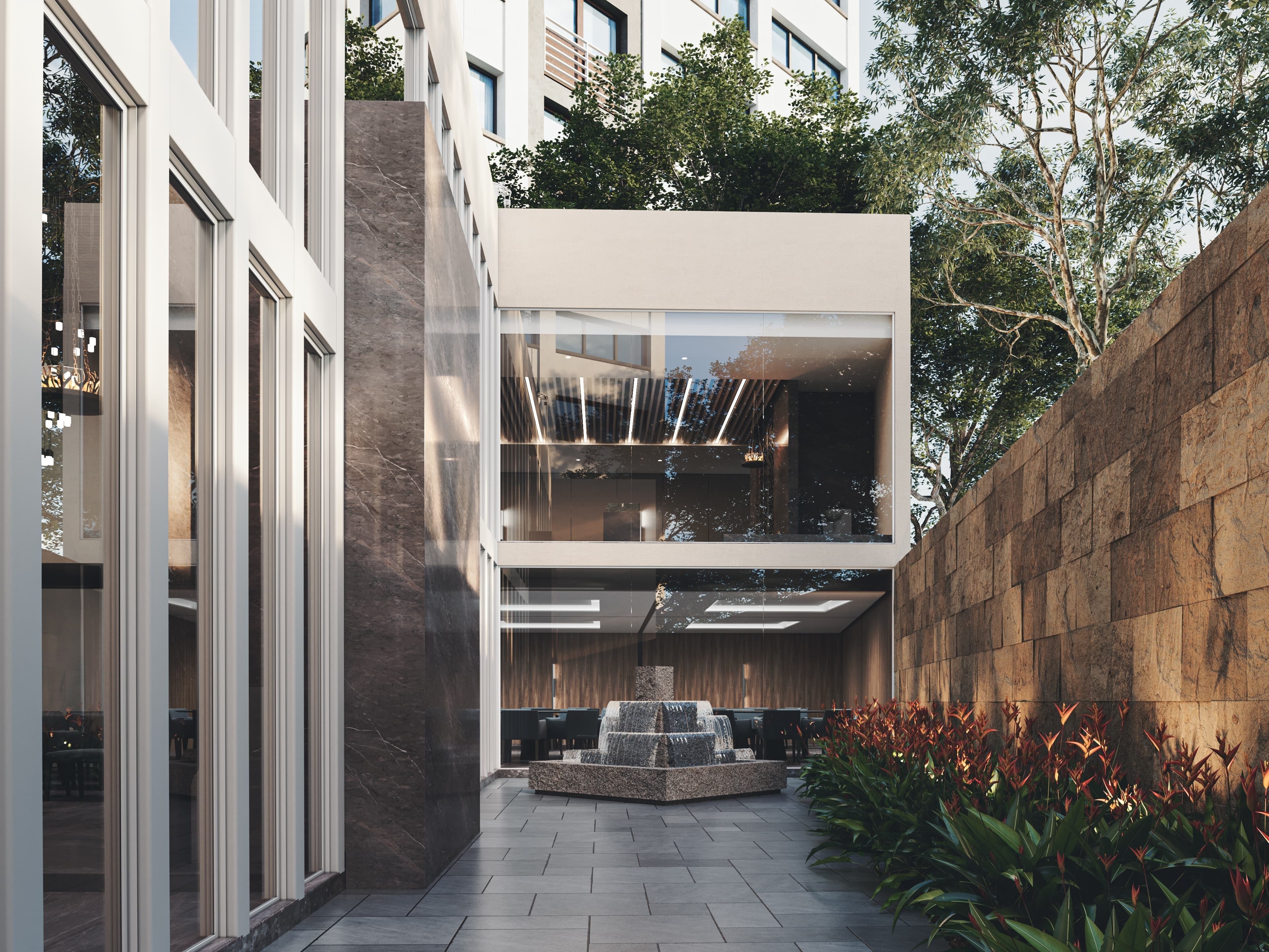 Patio exterior — Proyecto Comunitario
